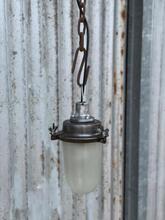 Hanglamp glas bully Industrieel stijl in Glas en metaal,