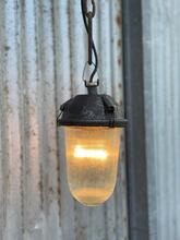 Industrial style Lamp in Glass and iron