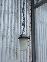 Industrial style Pendant lamp glass bulb in Glass and metal