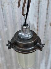 Industrial style Pendant lamp glass bulb in Glass and metal