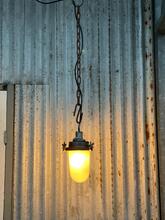 Industrial style Pendant lamp glass bulb in Glass and metal