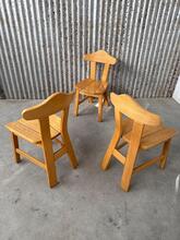 Stoelen Design stijl in hout, Europa 1980