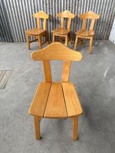 Stoelen Design stijl in hout, Europa 1980