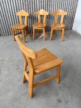 Stoelen Design stijl in hout, Europa 1980