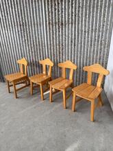 Stoelen Design stijl in hout, Europa 1980