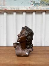 Art deco gips beeld vrouw antiek 1920-1939