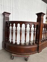 Balustrade Antiek stijl in hout, Europa 20e eeuws