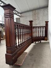 Balustrade Antiek stijl in hout, Europa 20e eeuws