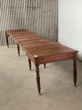 Coulissen tafel Antiek stijl in hout, Europa