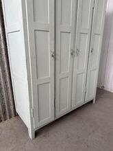 Houten locker kast Antiek stijl in Hout, Europa