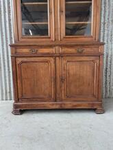 Kast Antiek stijl in hout en glas,