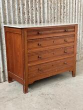 Ladenkast Antiek stijl in hout en marmer,