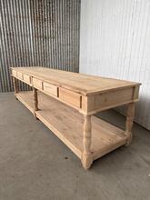 Reproductietafel oud eikenhout Antiek  stijl in hout , Europa  Reproductuctie