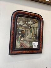 Spiegel Antiek stijl in hout en glas,