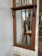 Spiegel Antiek stijl in hout en glas,