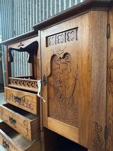Wandmeubel Antiek stijl in Hout, europa 20e eeuws