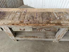 Werktafel Antiek stijl in hout,