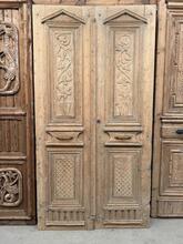 Antieke set deuren stijl in hout,