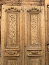 Antieke set deuren stijl in hout,
