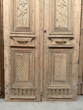 Antieke set deuren stijl in hout,