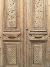 Antieke set deuren stijl in hout,