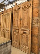 Antieke set deuren stijl in hout,