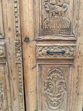 Antieke set deuren stijl in hout,