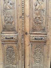 Antieke set deuren stijl in hout,