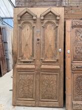 Antieke set deuren stijl in hout,