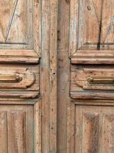Antieke set deuren stijl in hout,