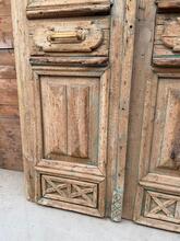 Antieke set deuren stijl in hout,