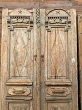 Antieke set deuren stijl in hout,