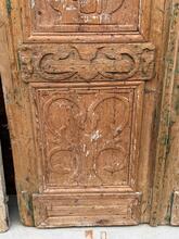 Antieke set deuren  stijl in hout,