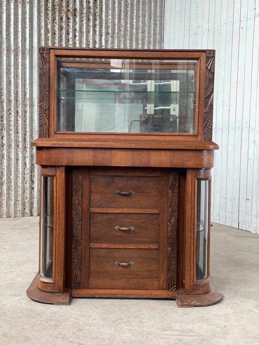 Antique art deco Shopcabinet