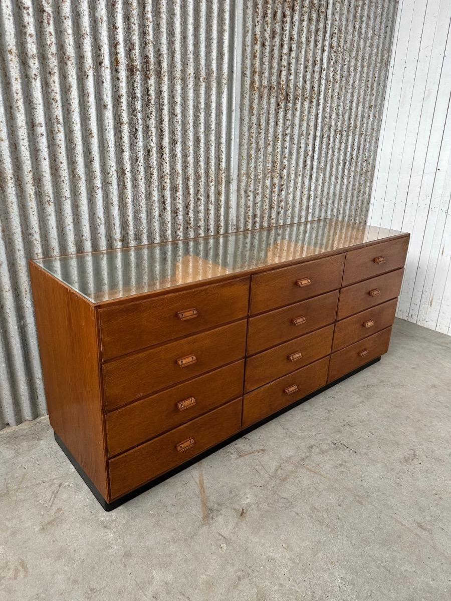 Antique Counter glass and drawers