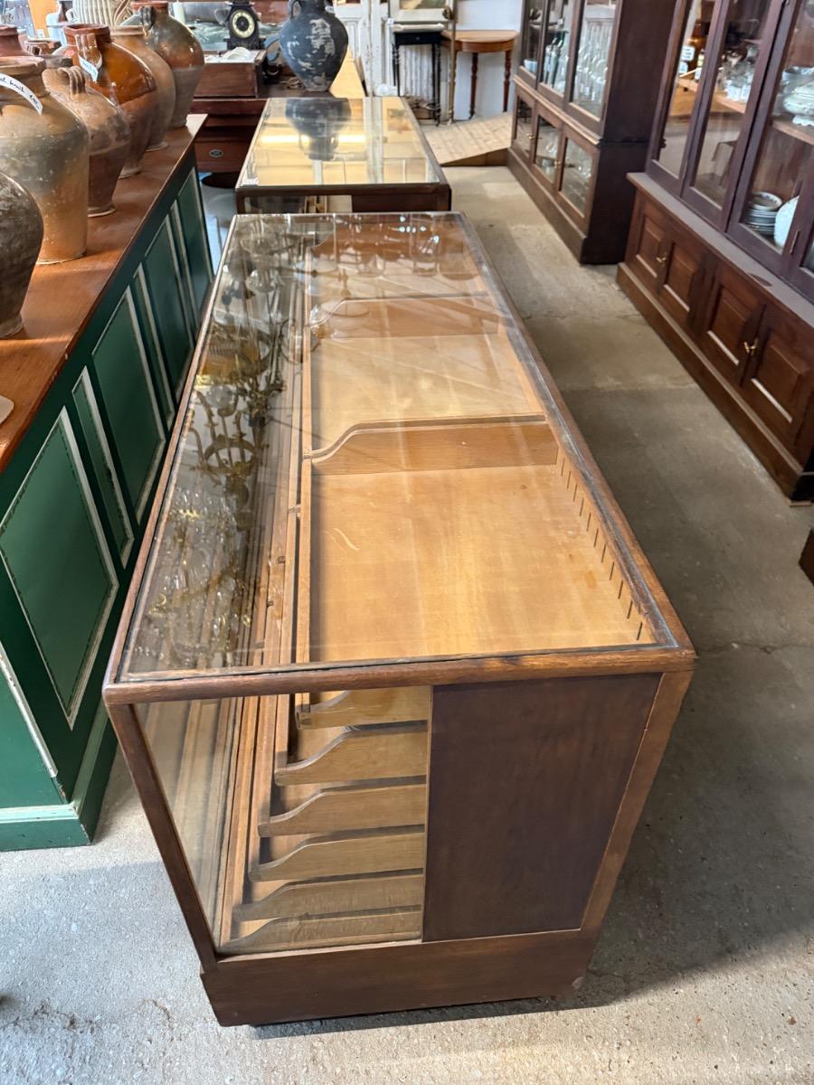 Antique Counter with glass top