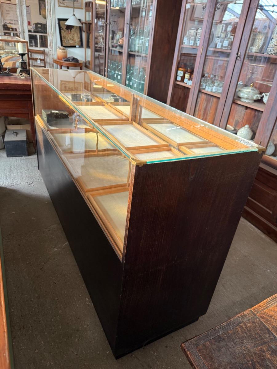 Antique Counter with glass top