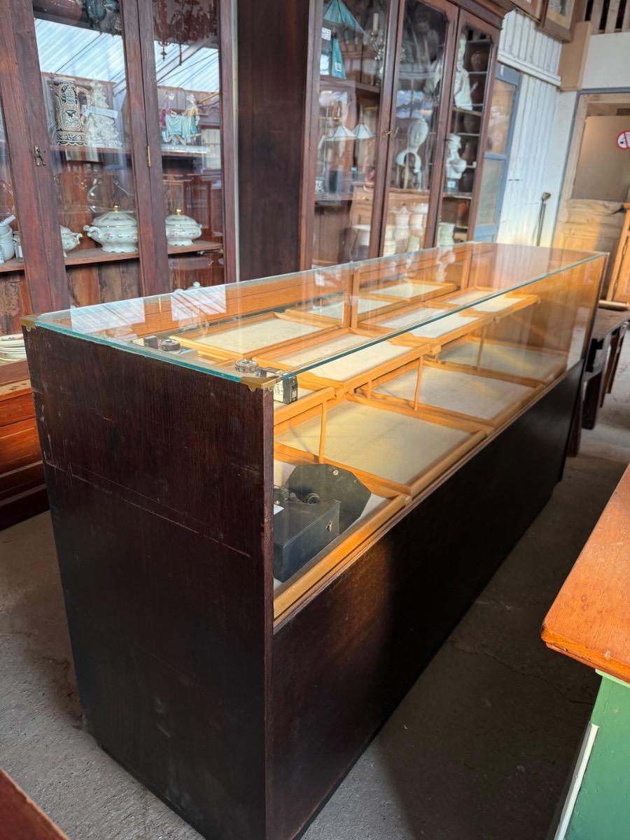 Antique Counter with glass top