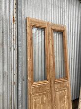 Antique style Doors in wood and glass 20e eeuw