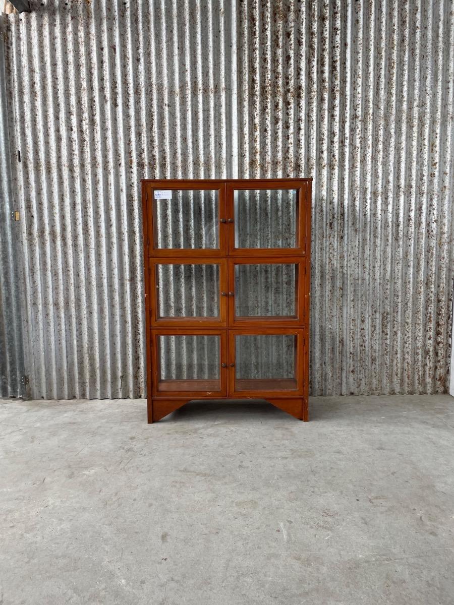 Antique glass display cabinet 