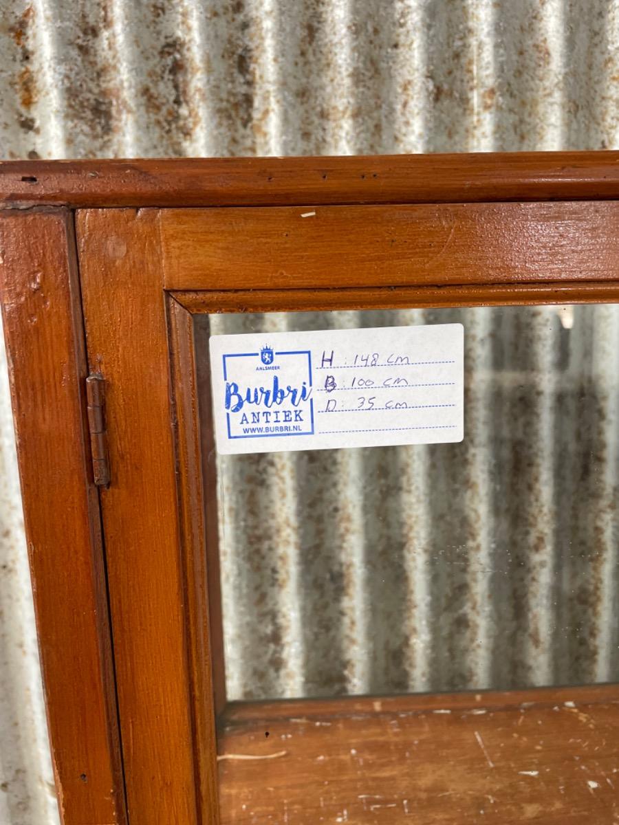 Antique glass display cabinet 