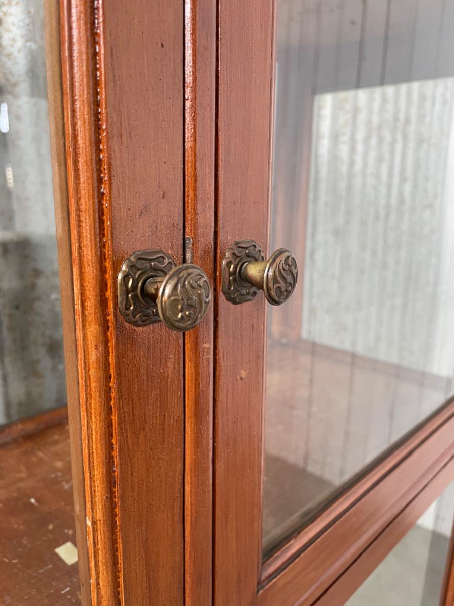 Antique glass display cabinet 