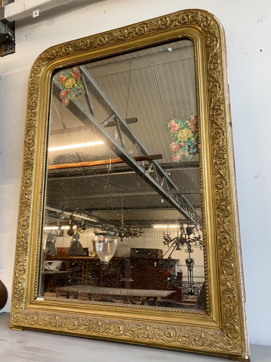 Antique Golden Louis Philippe Mirror