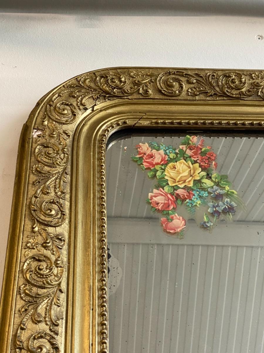 Antique Golden Louis Philippe Mirror