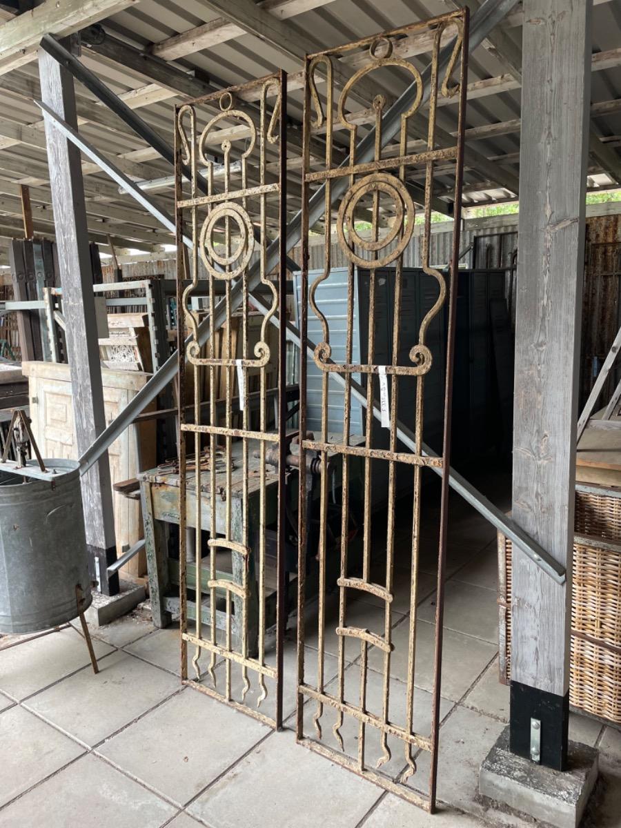 Antique iron fences