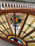 Antique style Stained glass in Glass and wood