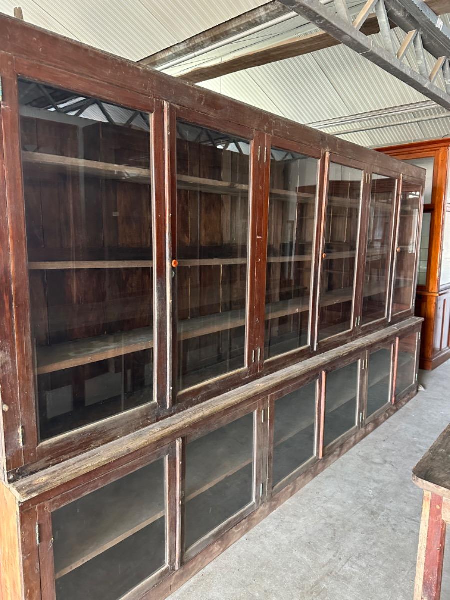 Antique Wooden shop cabinet