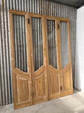 4-slag art deco deuren origineel Art deco stijl in Hout en glas,