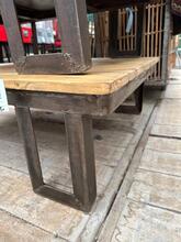 Tafel Industrial stijl in hout,