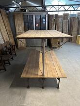 Winkel etagere  Industrieel stijl in Hout en ijzer,